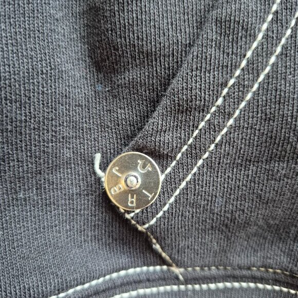 True Religion Buddha Zip Hoodie Black 3XL - Picture 4 of 14